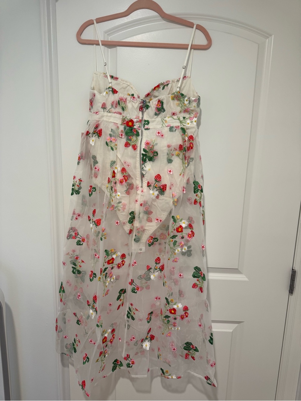 SOLD - For Love and Lemons Jaclyn Midi Bodysuit Dress / Ivory - Picture 15 of 15